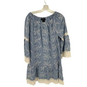 Karen Kane Dress Womens XS Eyelet Lace Ruffle Fairy Coquette Dainty Feminine